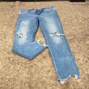 Zara distressed jeans